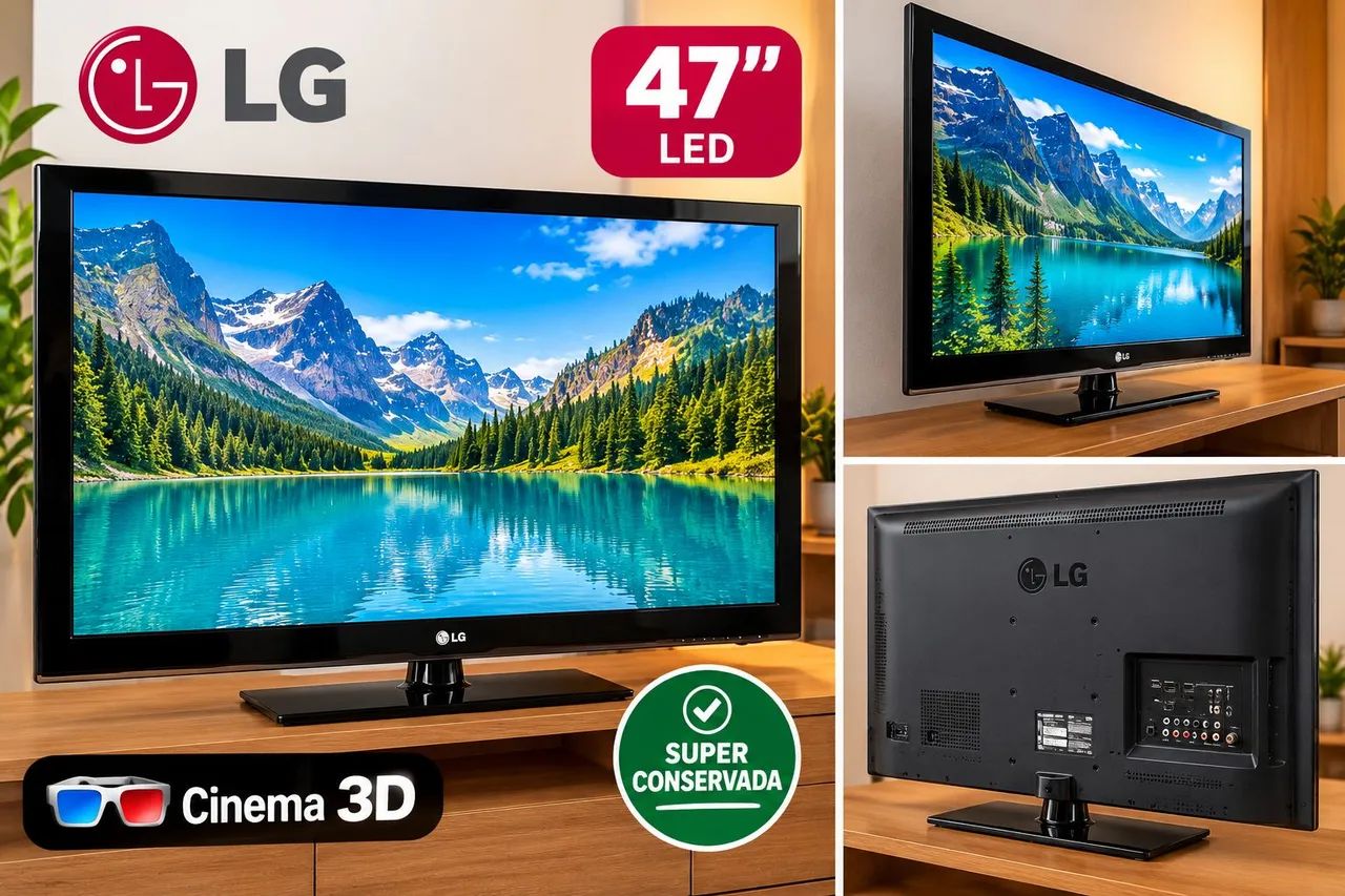 Tv LG 47 polegadas FullHD com tecnologia 3D - Foto 2