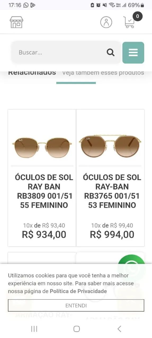 Óculos Ray-Ban - Foto 2