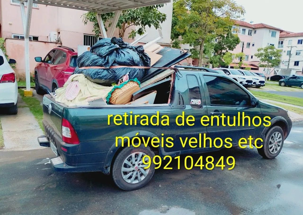Retirada de entulhos móveis velhos 