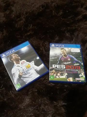 PES 19 e FIFA 18