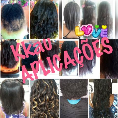 Aplicações de mega hair