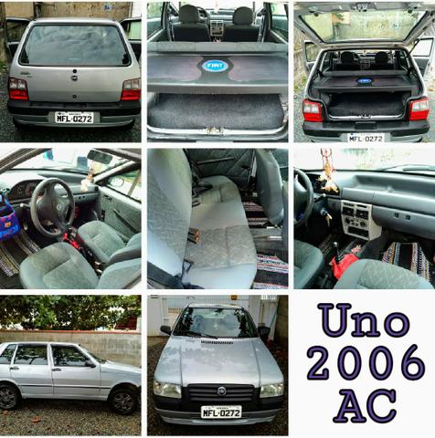 Fiat Uno 2006. Ar Condicionado. 4 Portas. Alarme. Trava. GNV
