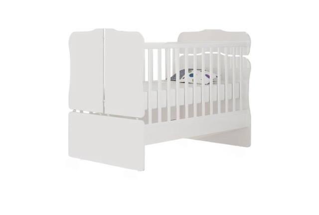 Berço vira mini cama e Colchão Novinho