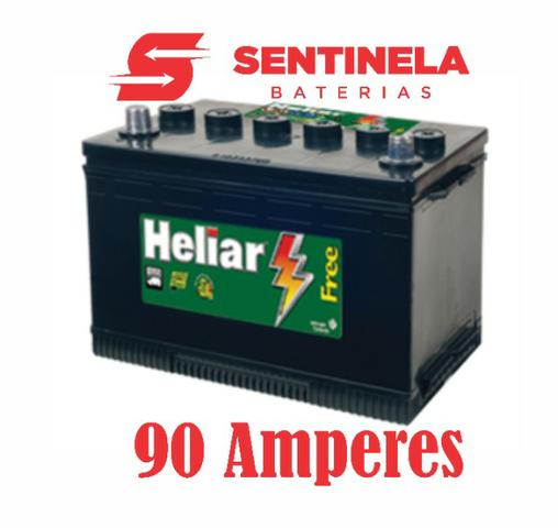 Bateria Heliar 90 Amperes com 18 meses de garantia