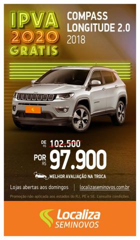 JEEP COMPASS 2018/2018 2.0 16V FLEX LONGITUDE AUTOMÁTICO