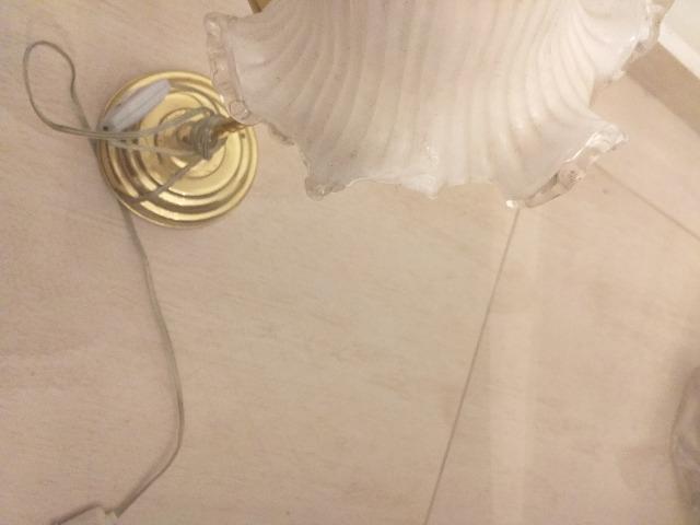 Abajur antigo com cúpula de cristal - Foto 5