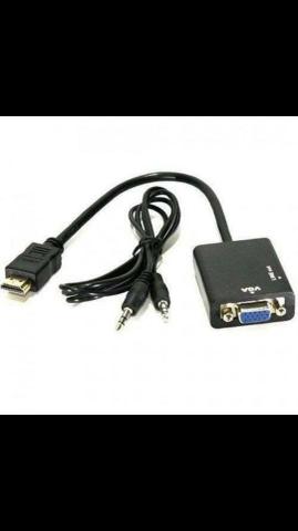 Conversor hdmi x vga para monitor