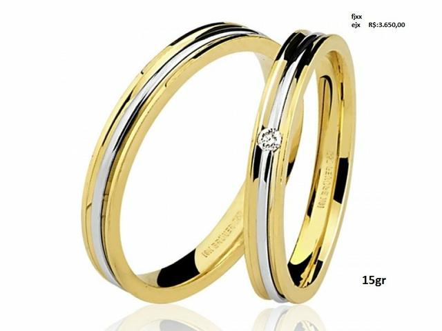 Aliança de casamento, em ouro 18k, em até 12x no Cartão Premium!! - Foto 2