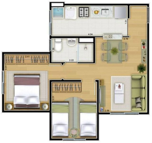 Vendo com tudo Dentro, Apartamento Pq do Carmo, 14o andar, 2 dorm - Foto 5