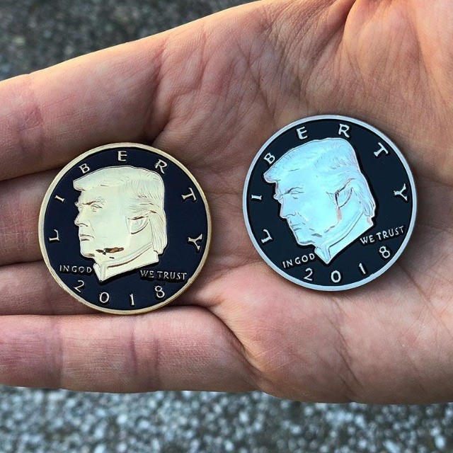 Conjunto de 5 Moedas Comemorativas Donald Trump
