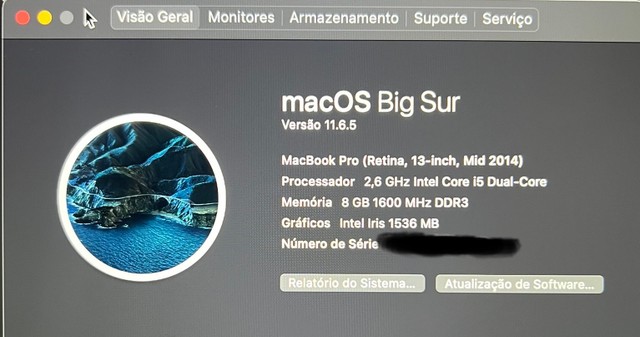 MacBook Pro 2014 tela retina 13, Processador I5, com 256 MB de HD 8GB de memória.  - Foto 5