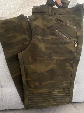 Calça jeans camuflada exército zara  - Foto 3