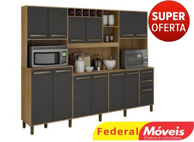 Armário de cozinha Premium Temos Crediário Brasilcard
