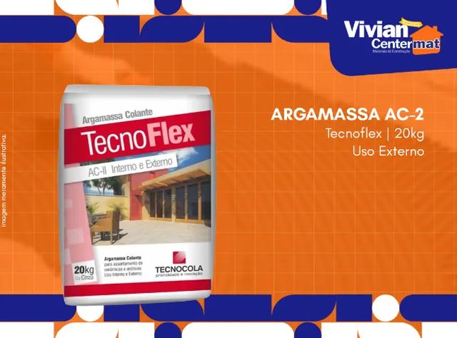 Argamassa Cimento Cola AC-2 20kg Tecnoflex