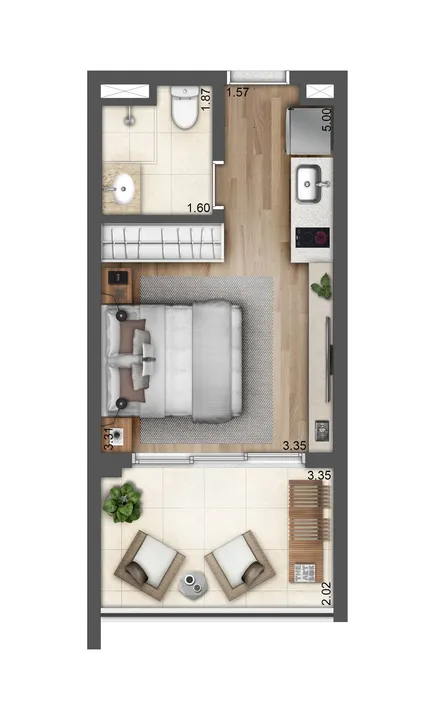 Studio no Ipiranga à venda com 32m²