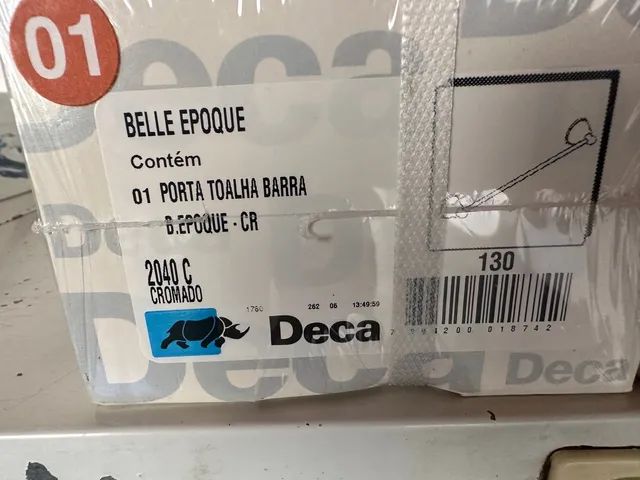PORTA TOALHAS Deca Belle Epoque- 2040-C -CROMADO - Foto 2