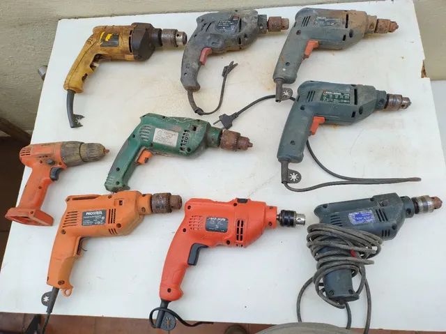 Furadeiras , lote com defeito. Pra restaurar.64840820847107121