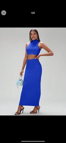 Vendo conjunto azul SHEIN  novo P - Foto 2