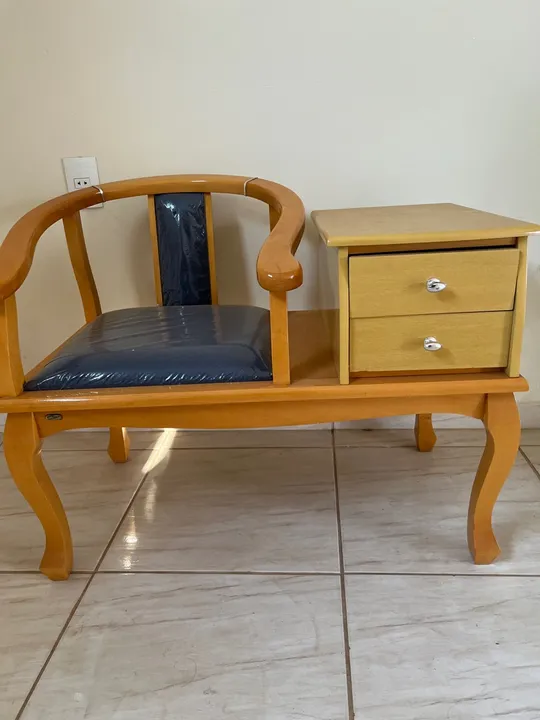 Mesa de telefone com gavetas - Nova