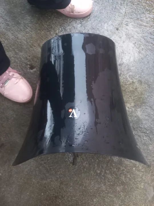 Lixeira de plástico preta para comércio, escritório e residência - Foto 4