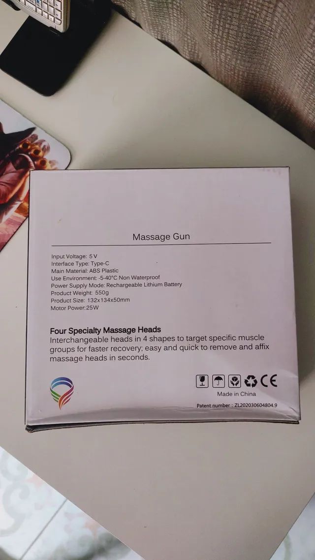 Pistola Massageadora Muscular - Massagem Terapeutica Recarregável 5V Motor Power 25W  - Foto 3