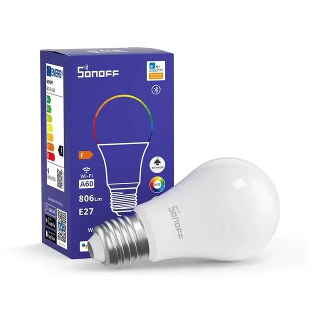 Lampada RGB Sonoff Inteligente Wifi, Compatível com Alexa 