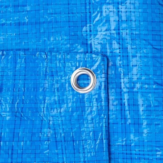 Lona de Polietileno Encerado 3m x 3m Azul 100 Micra - Nove54 - Foto 2