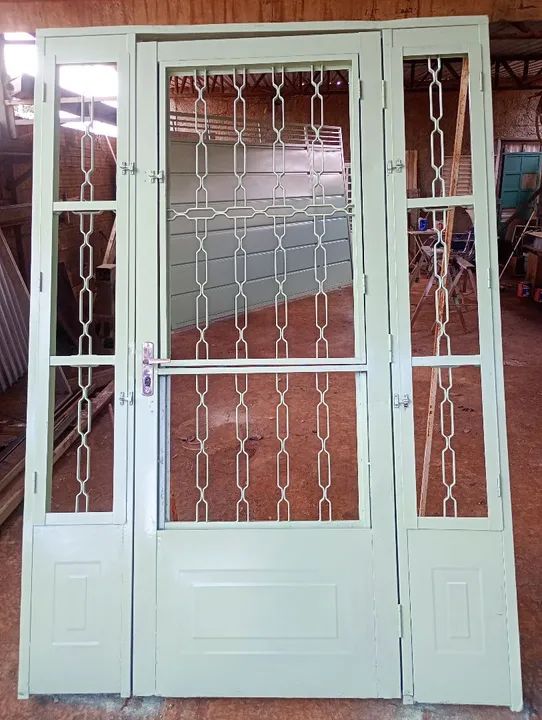 Porta de aço com grade - nova - Foto 2