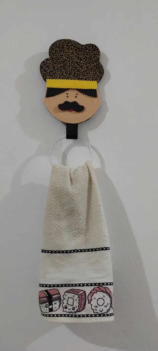 Porta pano de prato cozinheiro