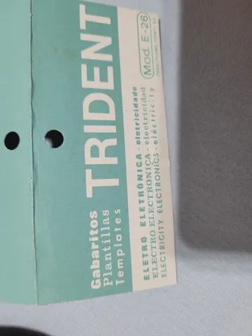 Gabarito Trident modelo E 26 para projetos de eletricidade e elétrica