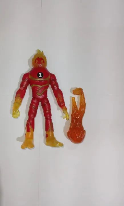 Action Figure Boneco Ben 10 Chama Heatblast Original Ben 10 reboot