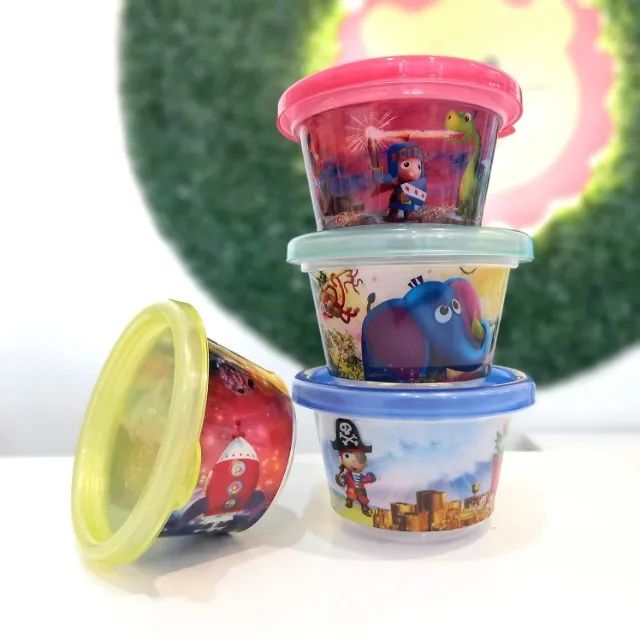 Kit 4 potes de armazenamento decorados - Foto 3