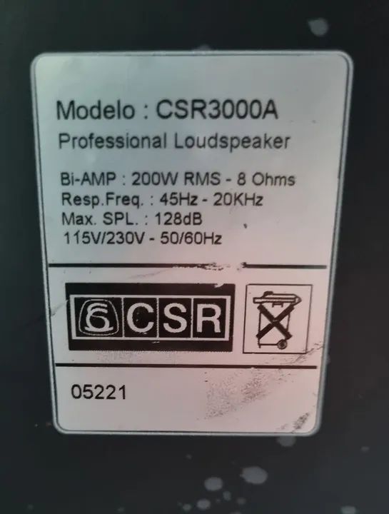 Caixa ativa CSR 3000a 200rms - Foto 3