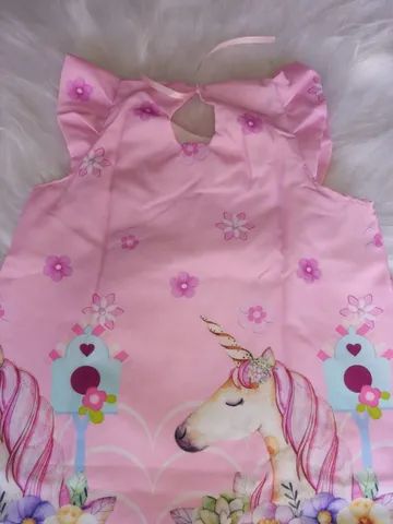 Vestido infantil temático Unicórnio - Foto 3