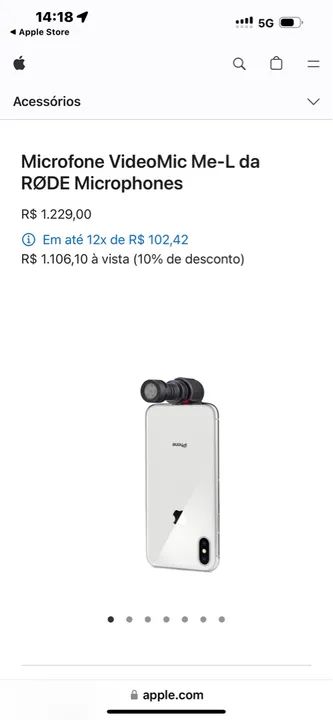 Microfone RØDE Videomic Me para iPhone  - Foto 2