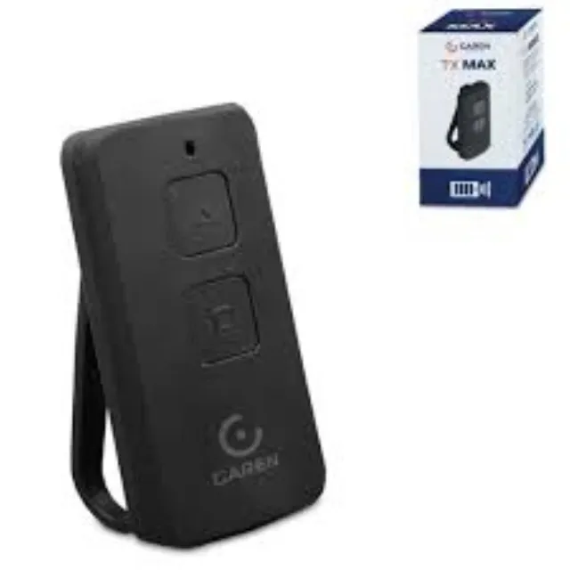 Controle remoto para portão Garen Max 433mHz Preto