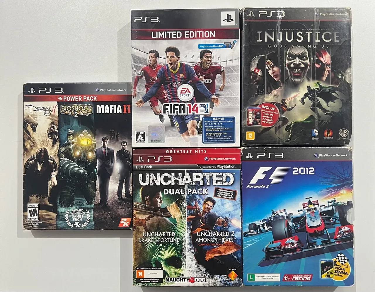 4 jogos ps3 box especial
