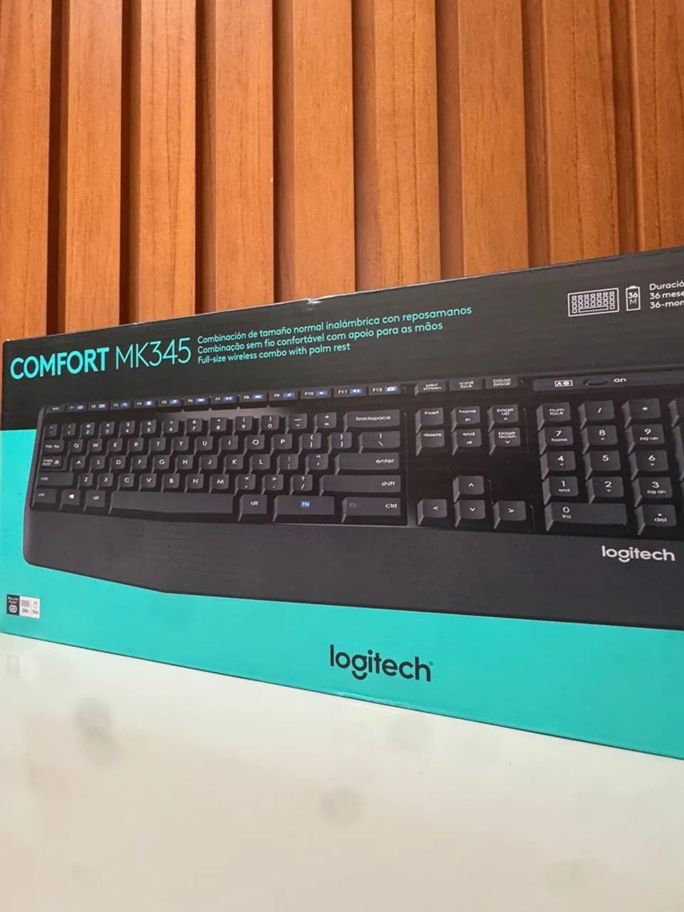 Teclado e Mouse sem fio Logitech MK345 Apoio para as Mãos e Mouse