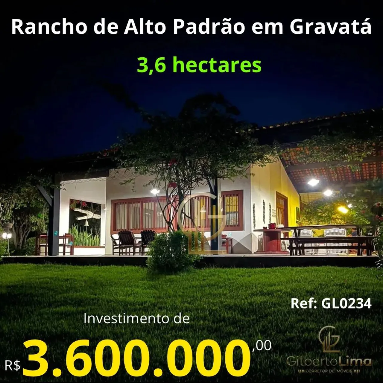 Rancho de Alto Padrão em Gravatá - Gravatá - PE