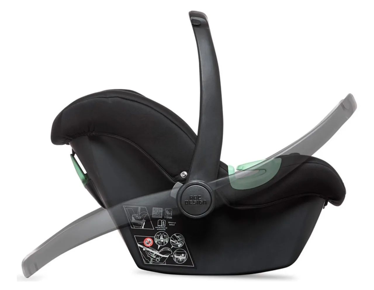 Bebê conforto Tulip ABC Design - com adaptador para carrinho - Foto 4