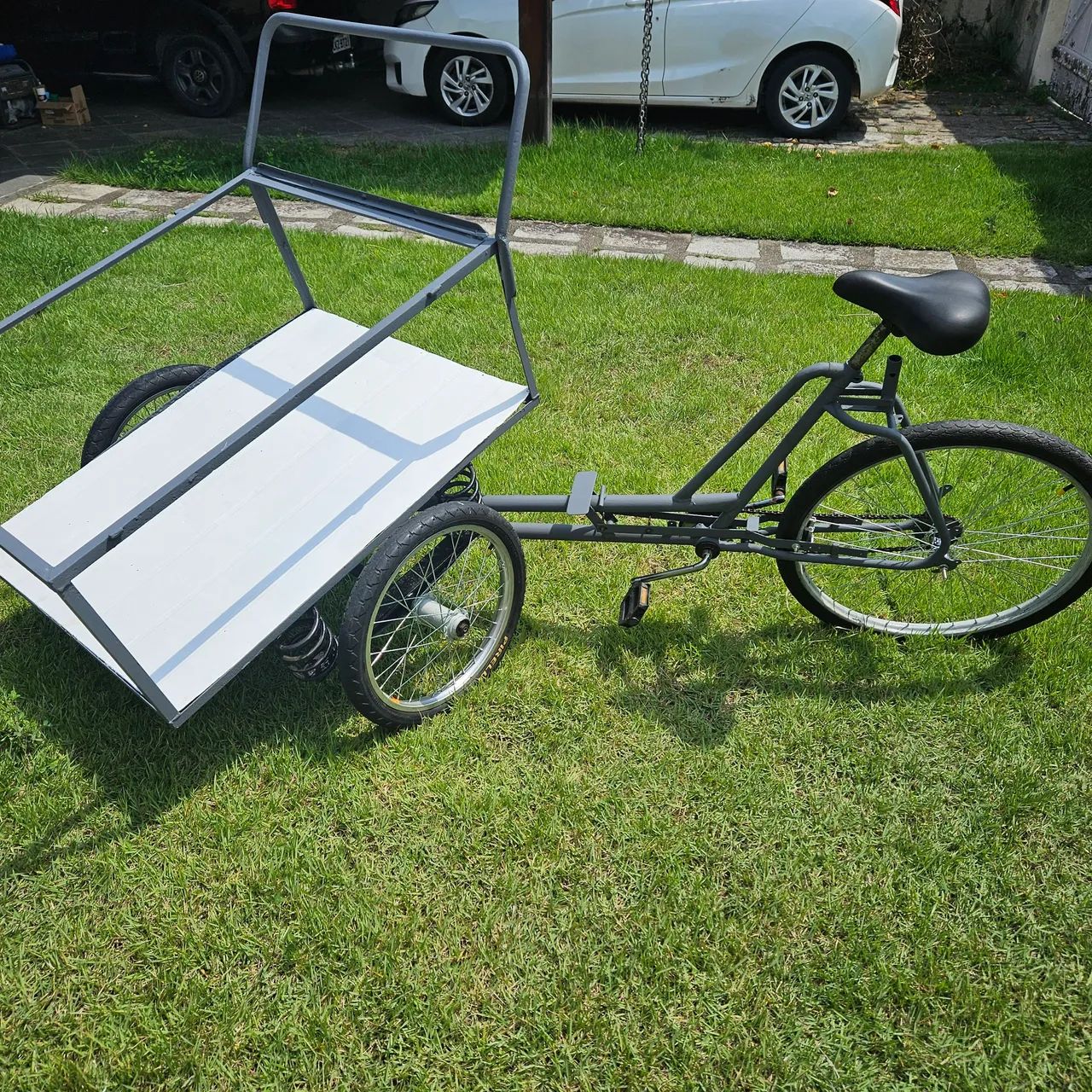 Triciclo de carga reformado bicicleta - Foto 4