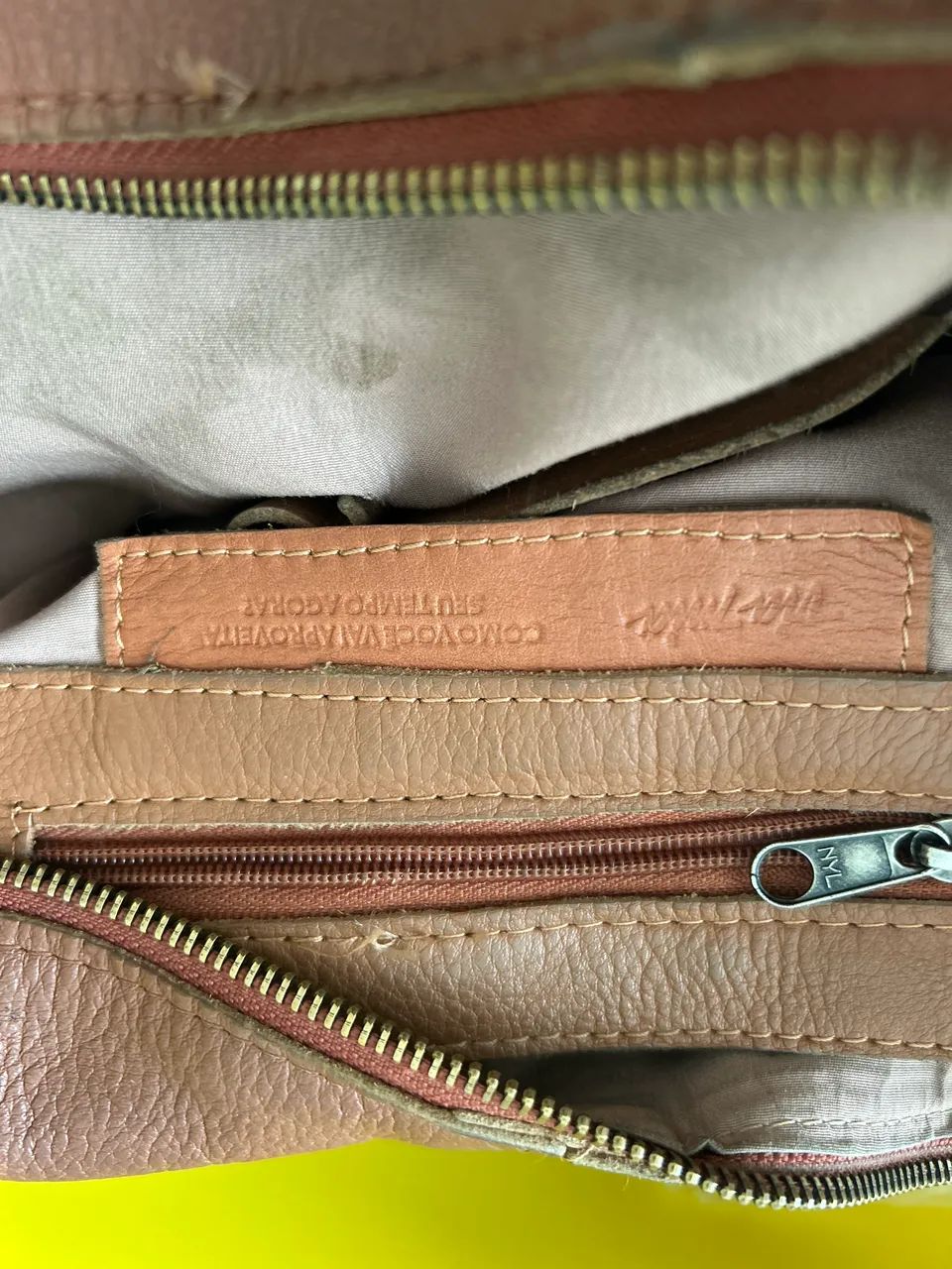 Bolsa de couro legítimo Via Mia  - Foto 2