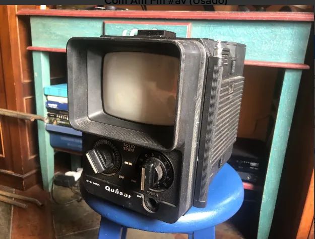 Lote de Antigas Tv Quasar, Mitsibich  E Branco Com Am Fm #av - Foto 3