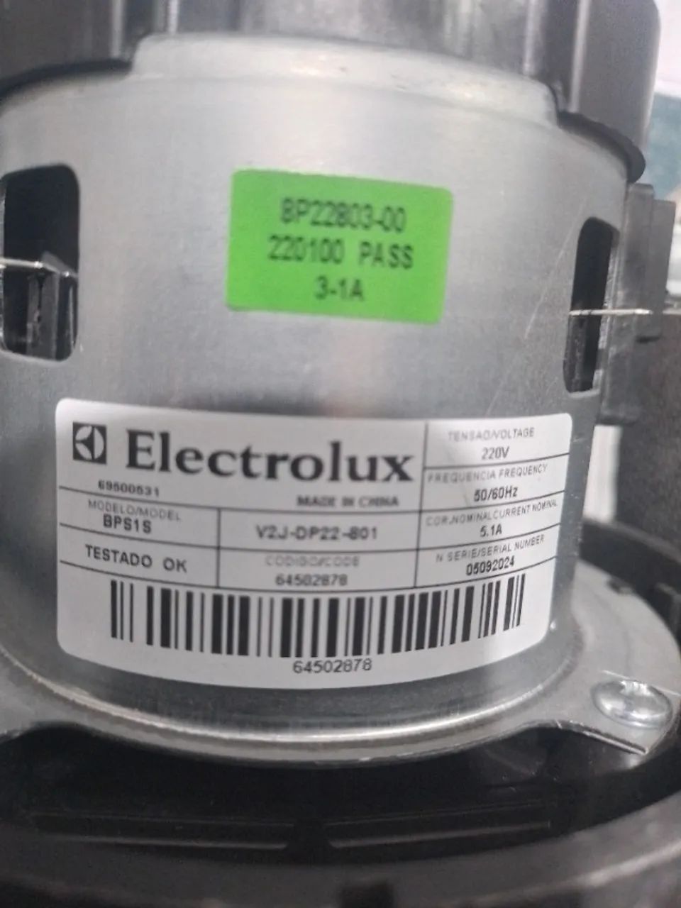 Motor Electrolux Bps1s 220v - novo 