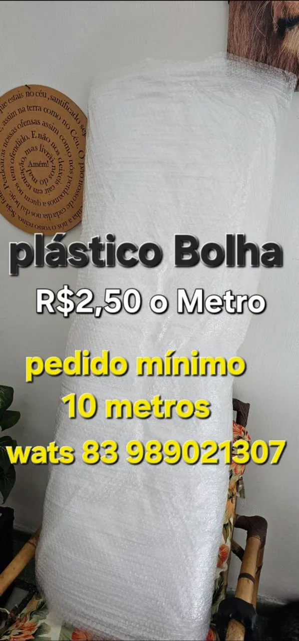 Plástico Bolha - R$2,50 o Metro João Pessoa Pedido mínimo 10 metros