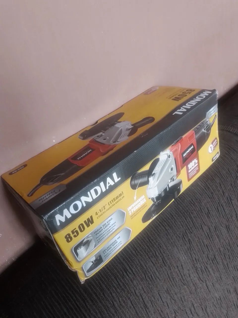 Esmerilhadora Angular Mondial 850W 4 1/2'' - Foto 5