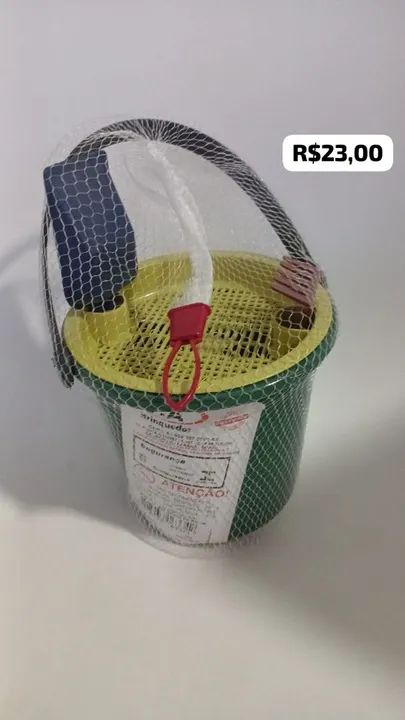 Conjunto de Brinquedos de Praia - Balde, Pá e Rastelo - Foto 2