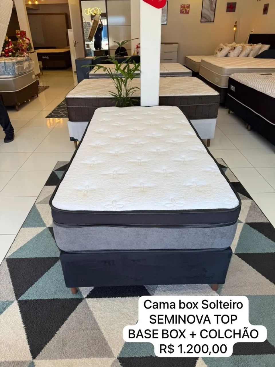 Colchão de Solteiro TOP COM BASE - Entrego!  - Foto 3