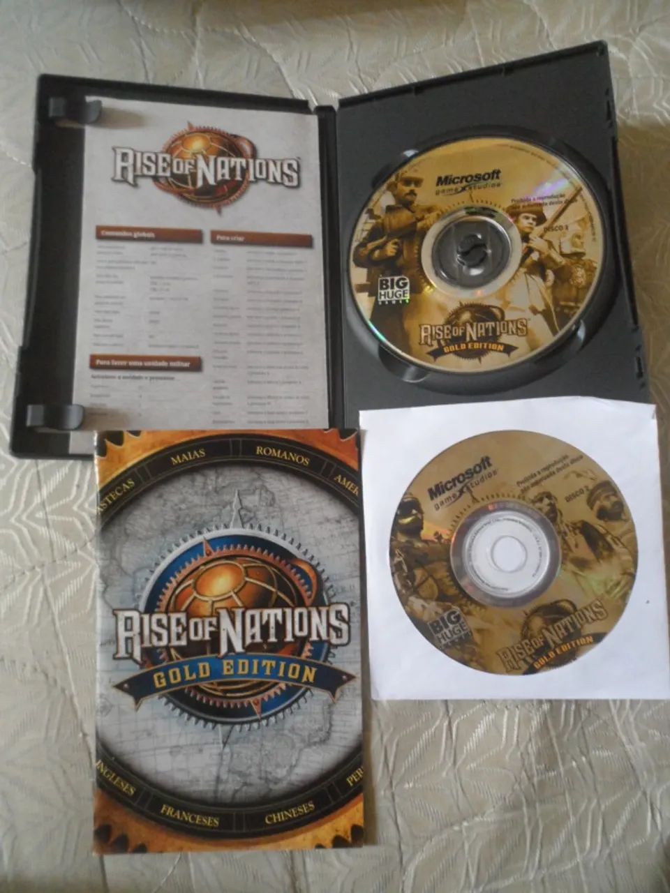 Jogo PC CD Rise of Nations Microsoft 2004 dois discos - Foto 2