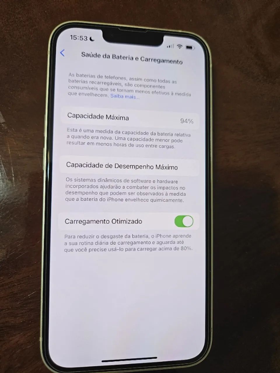 Iphone 13, 256gb, starlight, cabo e carregador, 94% bateria, Apple store eua com nf.